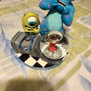 Disney Monsters Inc. Blue and Green Snow Globe